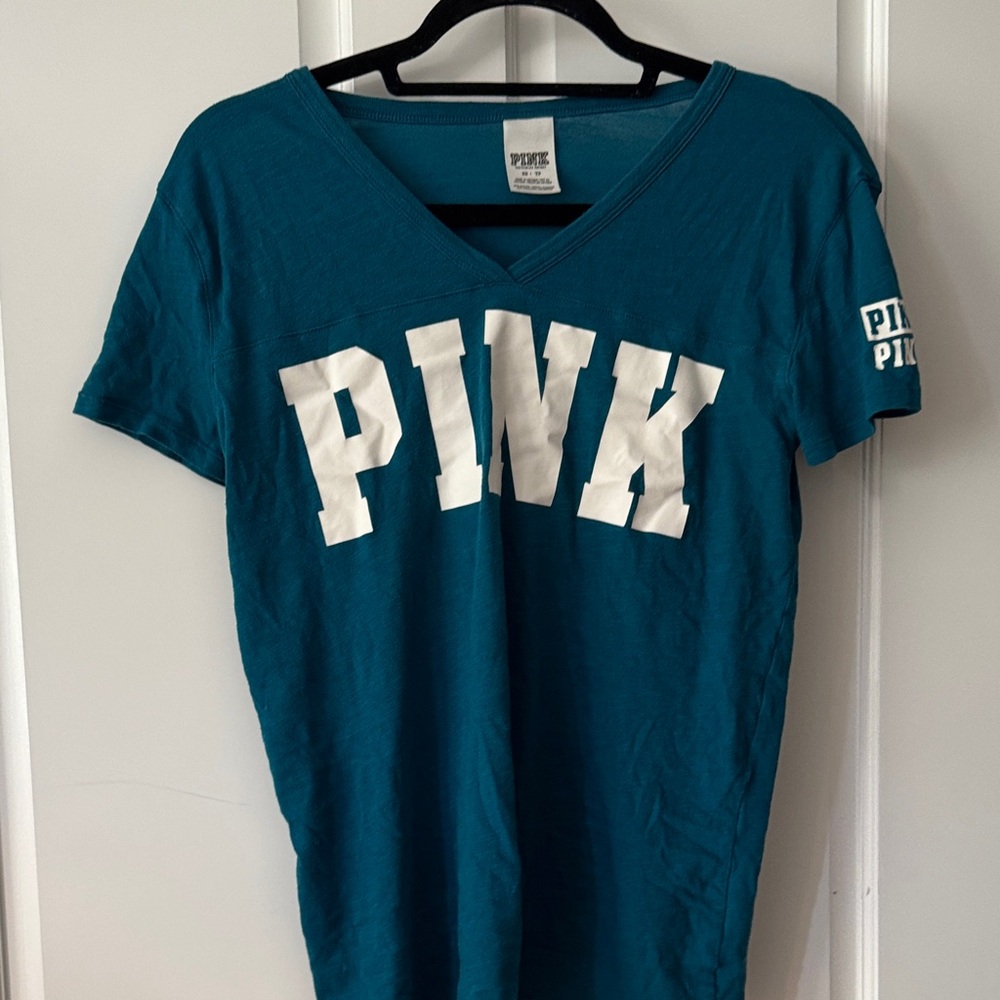 PINK Victoria's Secret Teal Tee
